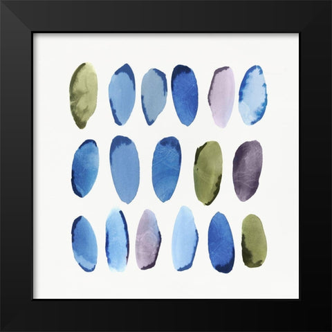 In Queue I  Black Modern Wood Framed Art Print by Isabelle Z