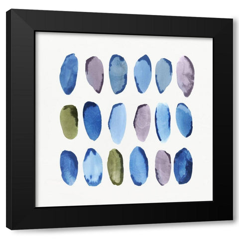In Queue II  Black Modern Wood Framed Art Print by Isabelle Z
