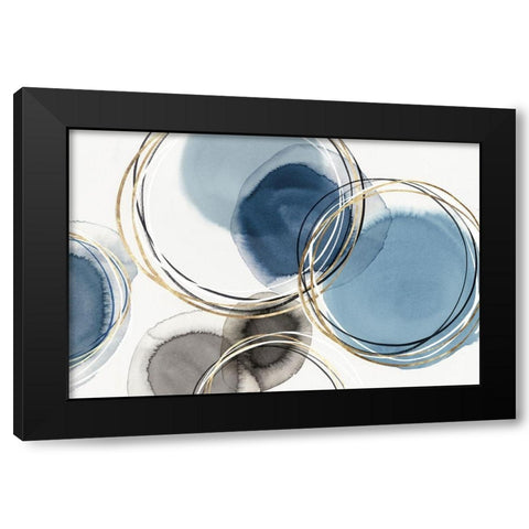 Infinity Indigio II  Black Modern Wood Framed Art Print by Isabelle Z