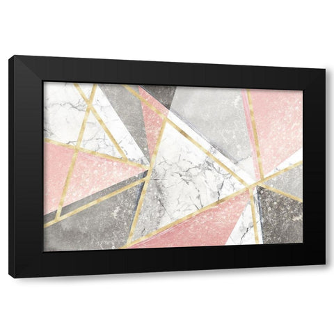 Goldie I  Black Modern Wood Framed Art Print with Double Matting by Isabelle Z