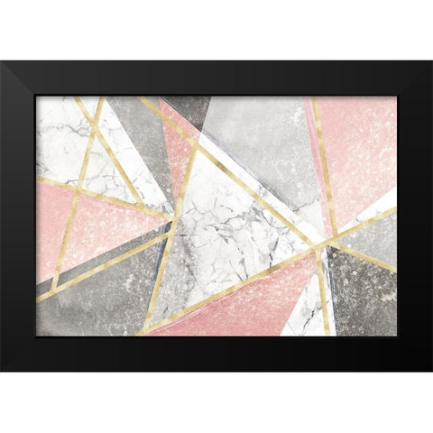 Goldie I  Black Modern Wood Framed Art Print by Isabelle Z
