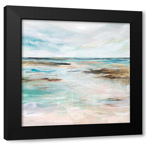 Midnight Clear I  Black Modern Wood Framed Art Print with Double Matting by Isabelle Z