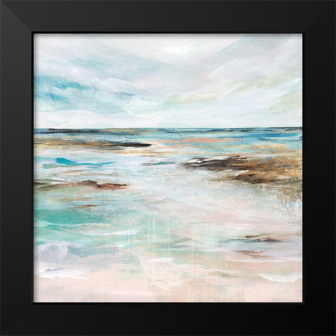 Midnight Clear I  Black Modern Wood Framed Art Print by Isabelle Z