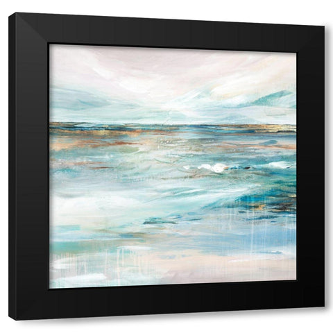 Midnight Clear II  Black Modern Wood Framed Art Print by Isabelle Z