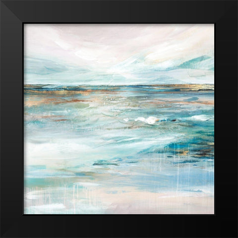 Midnight Clear II  Black Modern Wood Framed Art Print by Isabelle Z