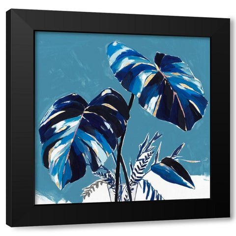 Swaying Palms II  Black Modern Wood Framed Art Print by Isabelle Z
