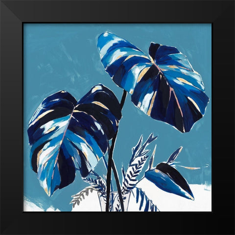 Swaying Palms II  Black Modern Wood Framed Art Print by Isabelle Z