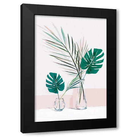 Riley  Black Modern Wood Framed Art Print with Double Matting by Isabelle Z