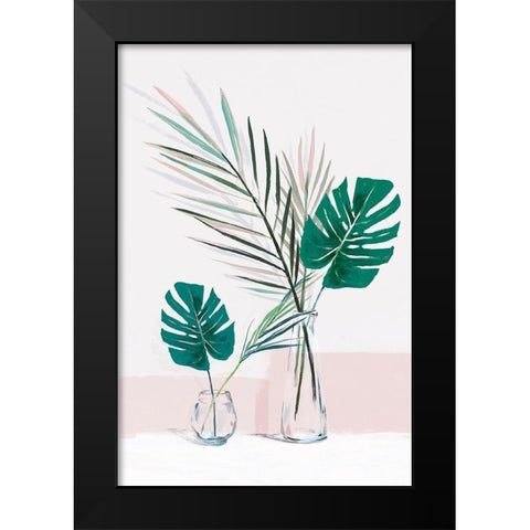 Riley  Black Modern Wood Framed Art Print by Isabelle Z