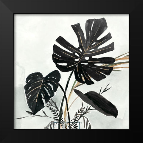 Oasis Palms II  Black Modern Wood Framed Art Print by Isabelle Z