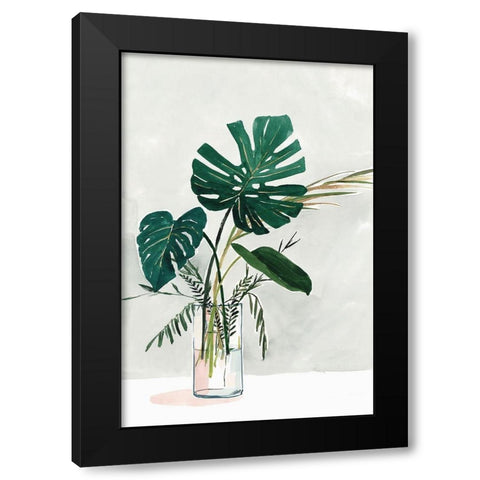 Pressed  Black Modern Wood Framed Art Print with Double Matting by Watts, Eva