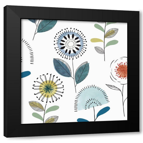 Trailing  Black Modern Wood Framed Art Print by Isabelle Z