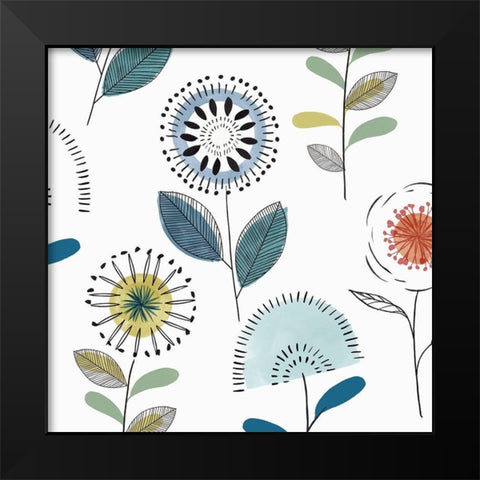 Trailing  Black Modern Wood Framed Art Print by Isabelle Z