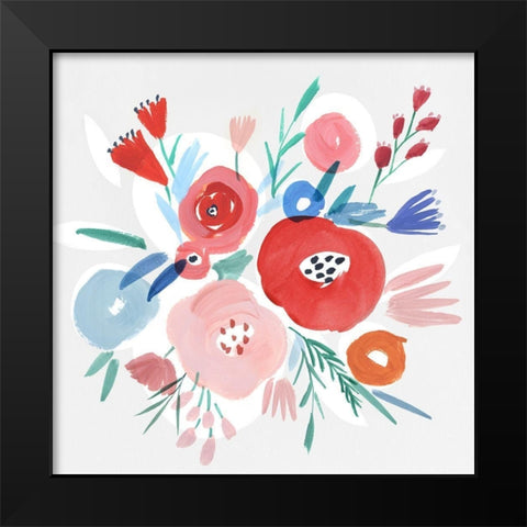 Carrie I  Black Modern Wood Framed Art Print by Isabelle Z