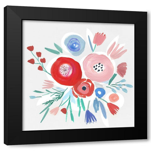 Carrie II  Black Modern Wood Framed Art Print by Isabelle Z