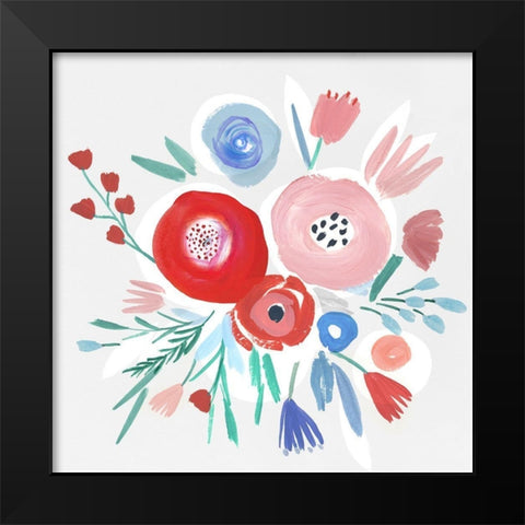 Carrie II  Black Modern Wood Framed Art Print by Isabelle Z