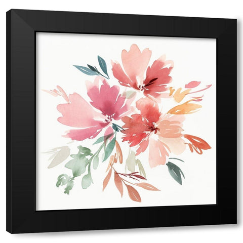 April II  Black Modern Wood Framed Art Print with Double Matting by Isabelle Z