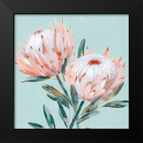 King Protea I Mint Version  Black Modern Wood Framed Art Print by Isabelle Z