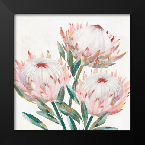 King Protea II  Black Modern Wood Framed Art Print by Isabelle Z