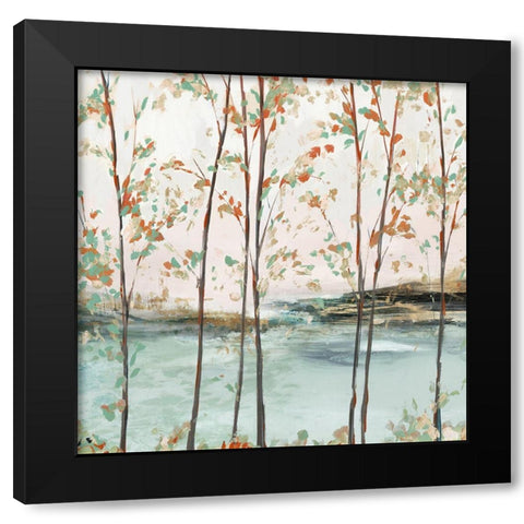 Sage Tree Forest II  Black Modern Wood Framed Art Print by Isabelle Z