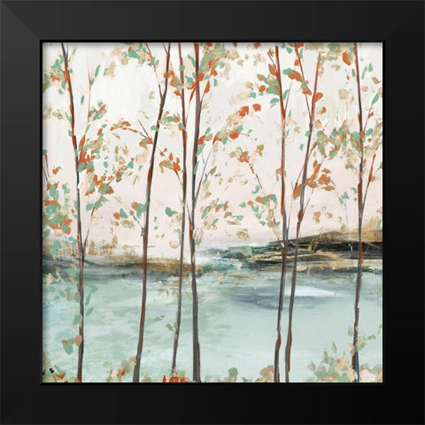 Sage Tree Forest II  Black Modern Wood Framed Art Print by Isabelle Z