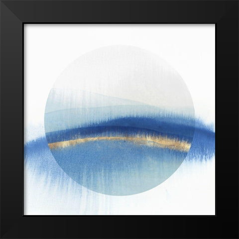 Indigo Eclipse I  Black Modern Wood Framed Art Print by Isabelle Z