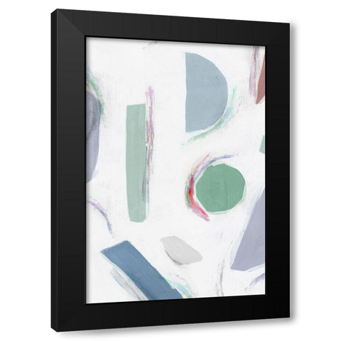 Terrazzo I  Black Modern Wood Framed Art Print by Isabelle Z