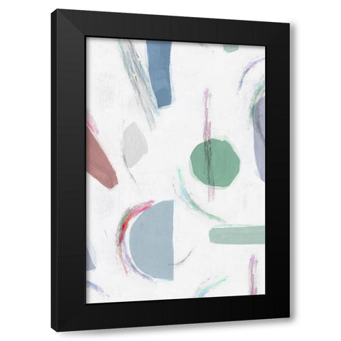 Terrazzo II  Black Modern Wood Framed Art Print by Isabelle Z
