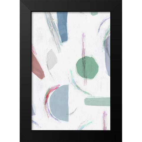 Terrazzo II  Black Modern Wood Framed Art Print by Isabelle Z