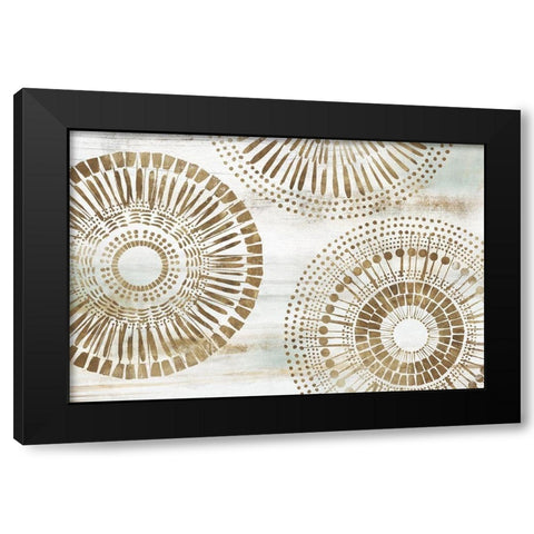Golden Circus II  Black Modern Wood Framed Art Print by Isabelle Z