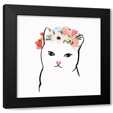 Cleo II   Black Modern Wood Framed Art Print by Isabelle Z