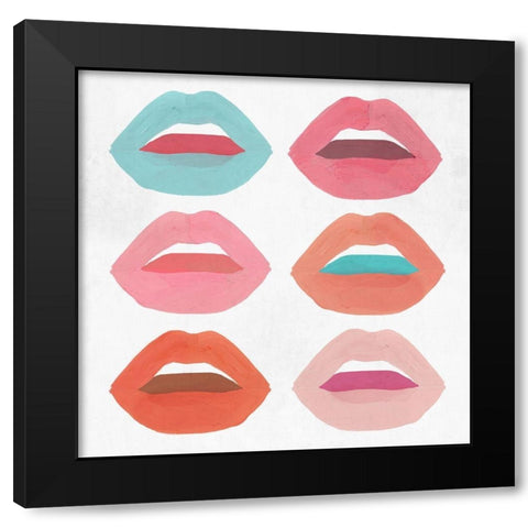 Flaming Lips I  Black Modern Wood Framed Art Print by Isabelle Z