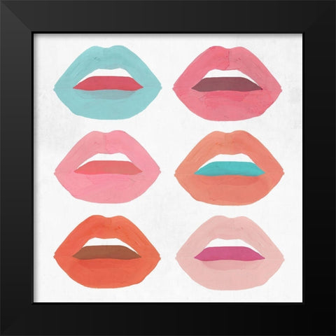 Flaming Lips I  Black Modern Wood Framed Art Print by Isabelle Z