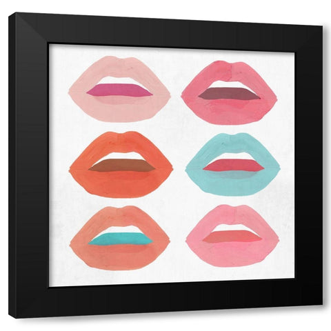 Flaming Lips II   Black Modern Wood Framed Art Print with Double Matting by Isabelle Z