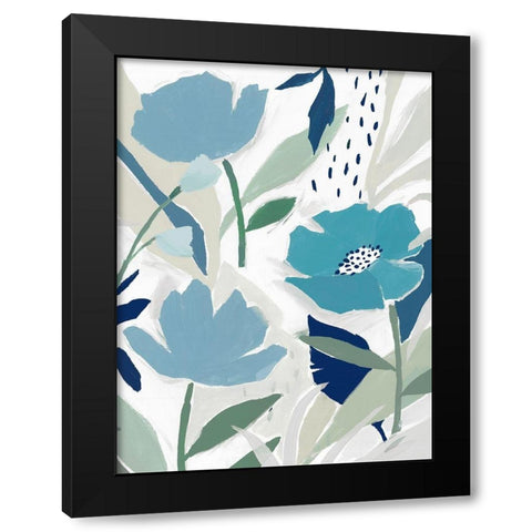 Song of the Wind I  Black Modern Wood Framed Art Print by Isabelle Z