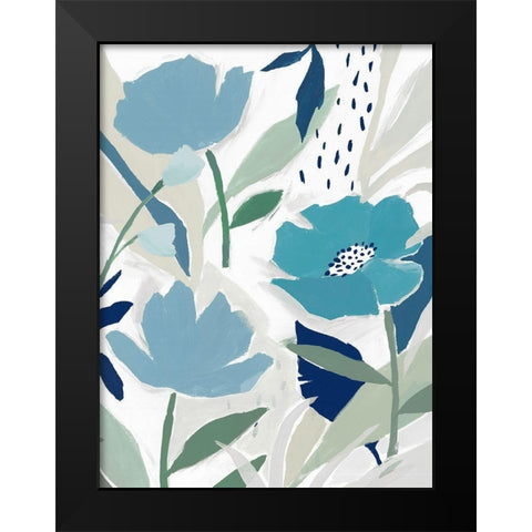 Song of the Wind I  Black Modern Wood Framed Art Print by Isabelle Z