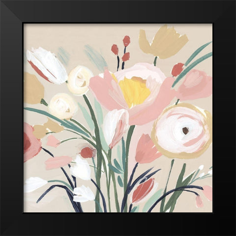 Josephine  Black Modern Wood Framed Art Print by Isabelle Z