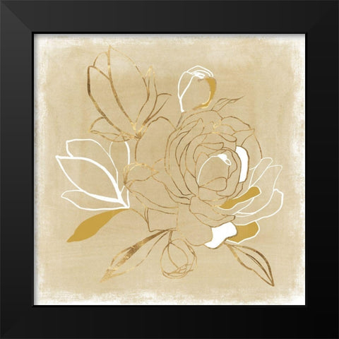 Camilla I  Black Modern Wood Framed Art Print by Isabelle Z