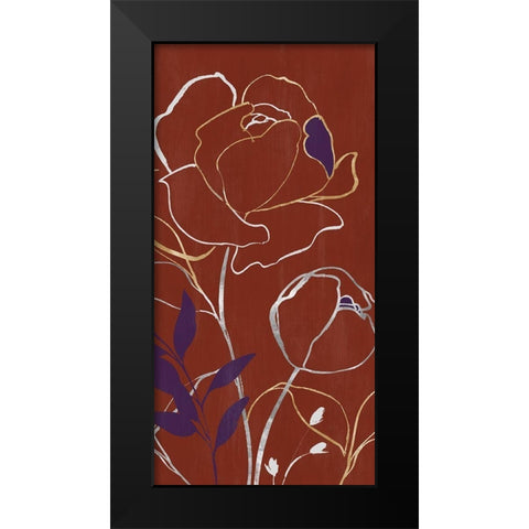 Lupin I  Black Modern Wood Framed Art Print by Isabelle Z