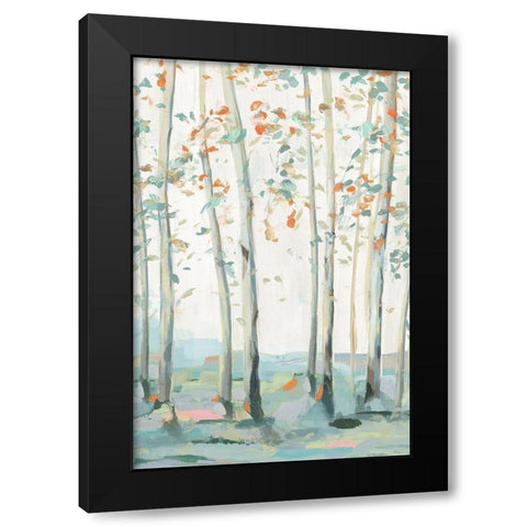 Emerald Forest I  Black Modern Wood Framed Art Print by Isabelle Z
