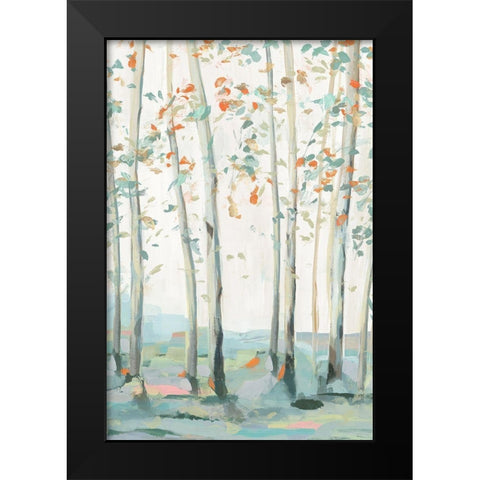 Emerald Forest I  Black Modern Wood Framed Art Print by Isabelle Z