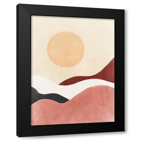 Dune Spirit Black Modern Wood Framed Art Print with Double Matting by Isabelle Z