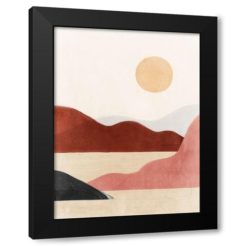 Day Dream Black Modern Wood Framed Art Print by Isabelle Z