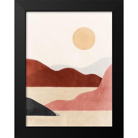 Day Dream Black Modern Wood Framed Art Print by Isabelle Z