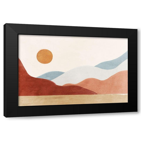 Lost in Dreams Black Modern Wood Framed Art Print by Isabelle Z