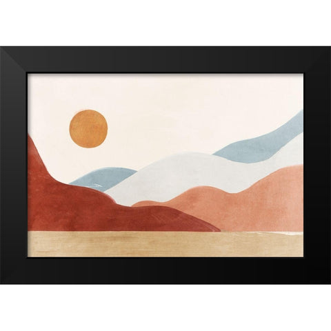 Lost in Dreams Black Modern Wood Framed Art Print by Isabelle Z