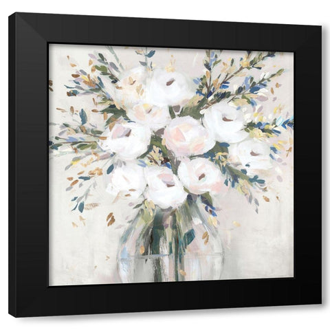 Ever Ours II   Black Modern Wood Framed Art Print with Double Matting by Isabelle Z
