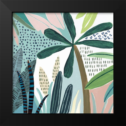Tropical Rainforest II   Black Modern Wood Framed Art Print by Isabelle Z
