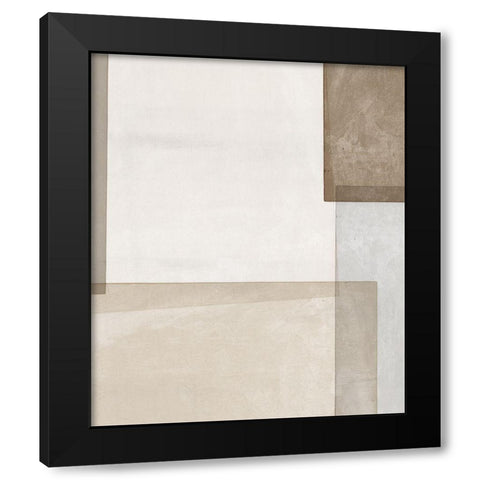 In Greige Black Modern Wood Framed Art Print by Isabelle Z