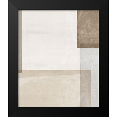 In Greige Black Modern Wood Framed Art Print by Isabelle Z